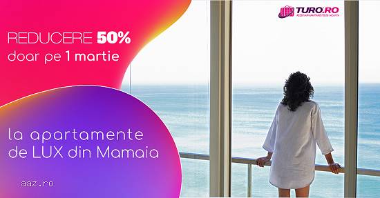 Early Booking 1 Martie 2017 la apartamente de lux in Mamaia