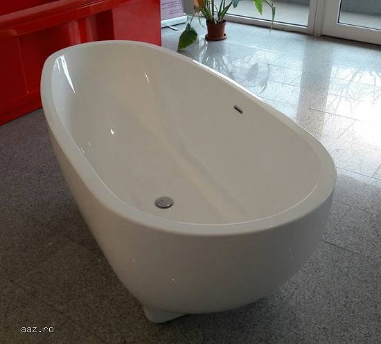 cada baie compozit ovala freestanding