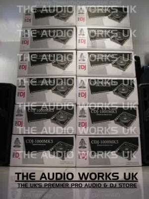 VAND  2 x Pioneer CDJ 1000 MK3  & DJM-800 Bundle With Free AKG K181 DJ Headphones+Coffin Case