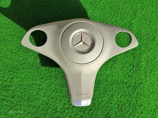 Capac airbag piele gri/crem mercedes amg slk,  cls,  sl 2007-2011