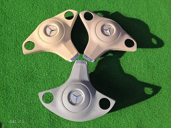 Capac airbag piele gri/crem mercedes amg slk,  cls,  sl 2007-2011