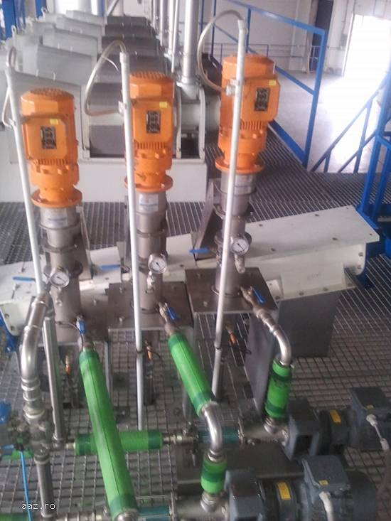 Sistem complex pentru filtrare a uleiului vegetal.