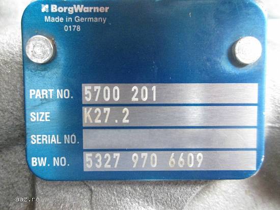 Turbosuflanta BorgWarner K27.2