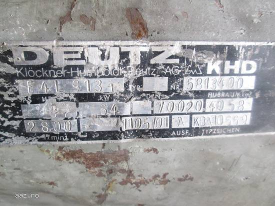 Motor Deutz F4L913  + cutie