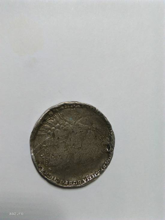 moneda din argint a Imperiului Rus din 1731 Impărăteasa Ana Ioanovna