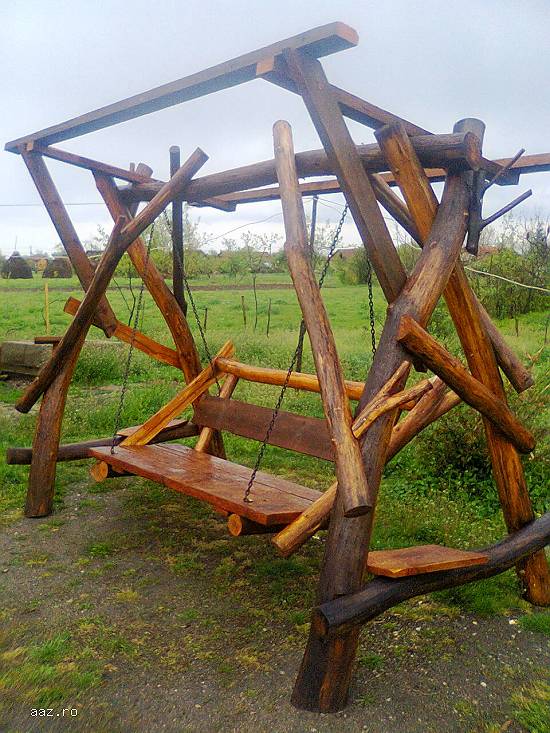 Mobilier de gradina,   balansoar rustic