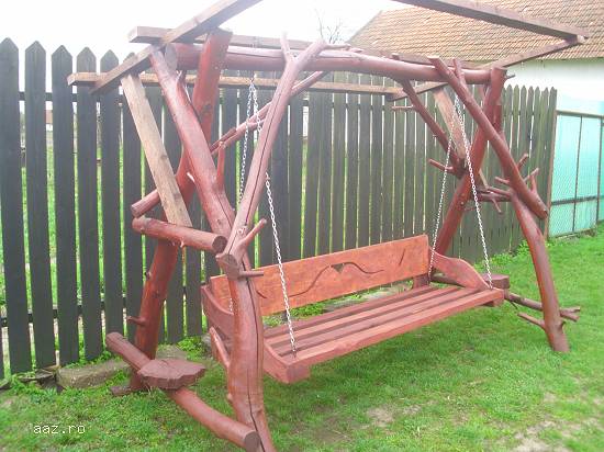 Mobilier de gradina,   balansoar rustic