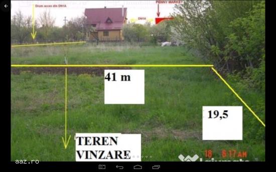 teren intravilan 791 mp Buftea