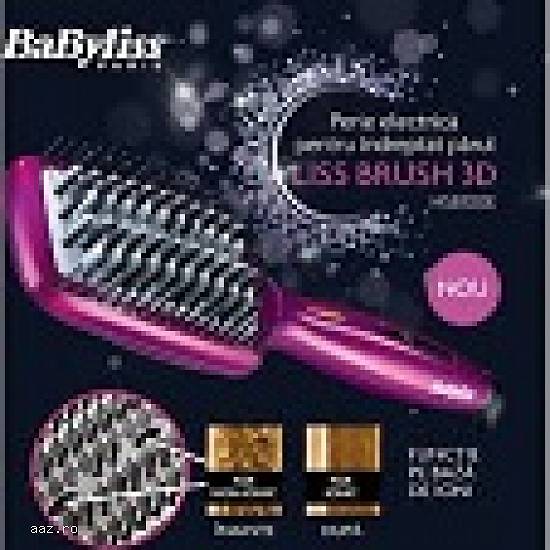 Perie electrica pentru indreptat parul BaByliss Liss Brush 3D HSB100E