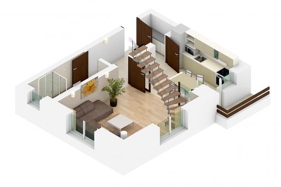 apartament 3 camere,       duplex,       86 mp