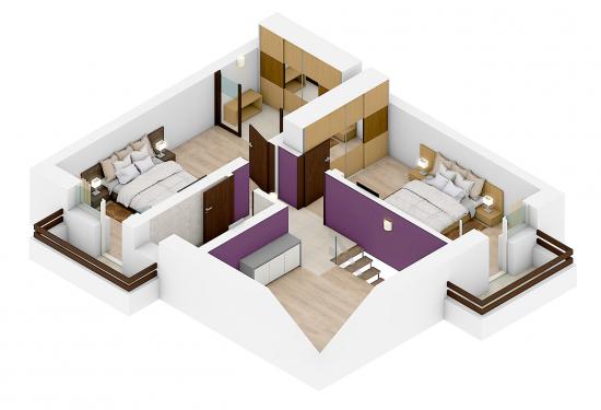 apartament 3 camere,       duplex,       86 mp