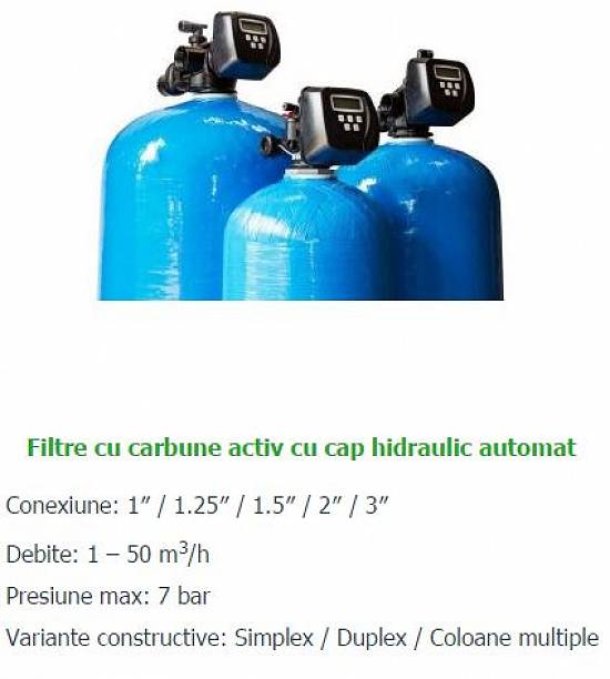 FILTRARE APA,     ALCOOLI,    ALTE LICHIDE CU CARBUNE ACTIV