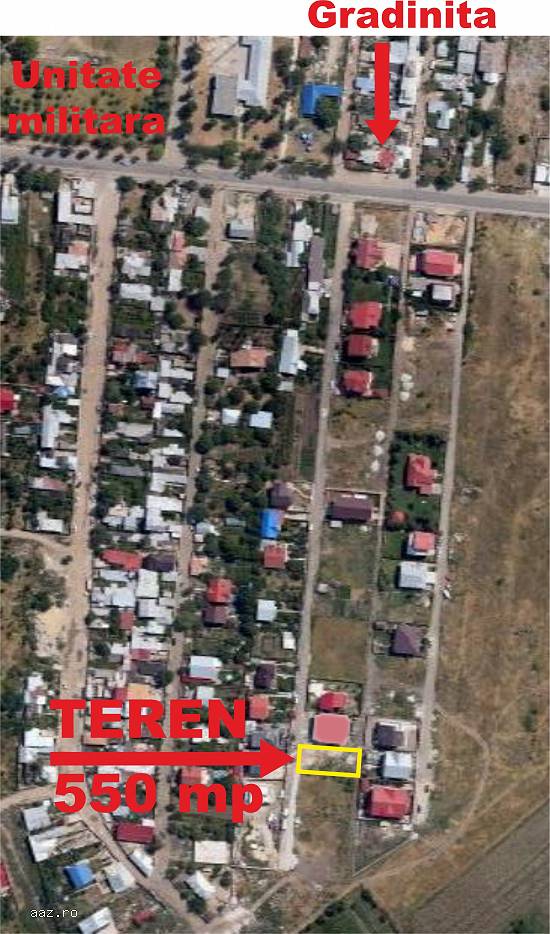 Teren 550 mp cu toate utilitatile in Rahova
