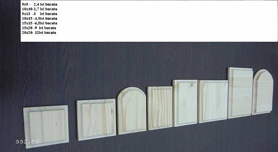 forme diverse din lemn pentru pictura