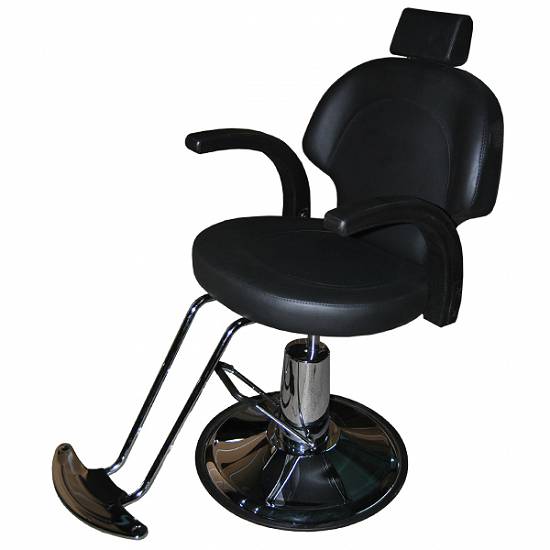 Scaun de frizerie Mako - Negru