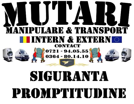 Transport Marfa - Mutari Complete Cluj