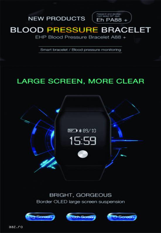 NEW - Smartwatch A88+ Multifunction Touch 0.66 OLED inch.