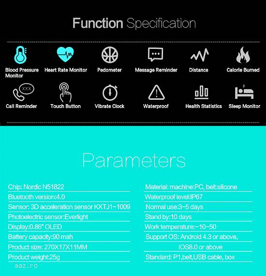 Bratara smart fitness --New Arrival Bluetooth 4.0 P1 Heart Rate Monitor