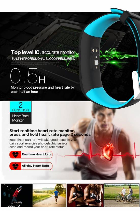 Bratara smart fitness --New Arrival Bluetooth 4.0 P1 Heart Rate Monitor