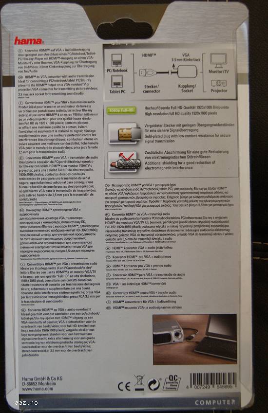 Convertor HDMI in VGA