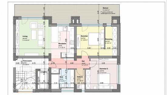 Apartament 3 camere,   sectiunea LUX ,   Brasov