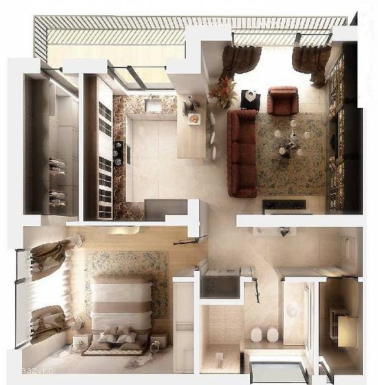 Apartament 2 camere,   sectiunea LUX ,   Brasov