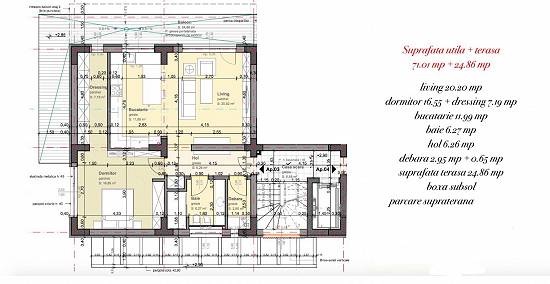 Apartament 2 camere,   sectiunea LUX ,   Brasov