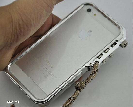 Aluminum Metal Bumper button Case Tactical Edition pentru iPhone 5 5s