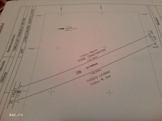Teren intravilan de vanzare in Clinceni,     Ilfov 1.665 mp sau 3.360 mp