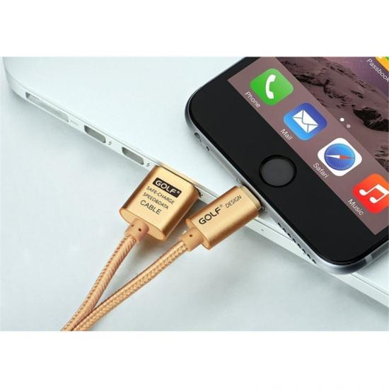 150cm cablu pentru iPhone 6 Plus 5 5S iPad 4 Air 2 Gold AL612 Ref: AL612