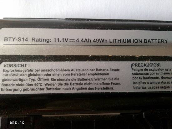 Baterie+incarcator laptop medion akoya e1312.