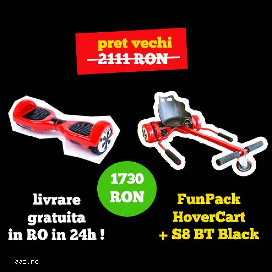 Hoverboard FunPack S8 BT + Hovercart