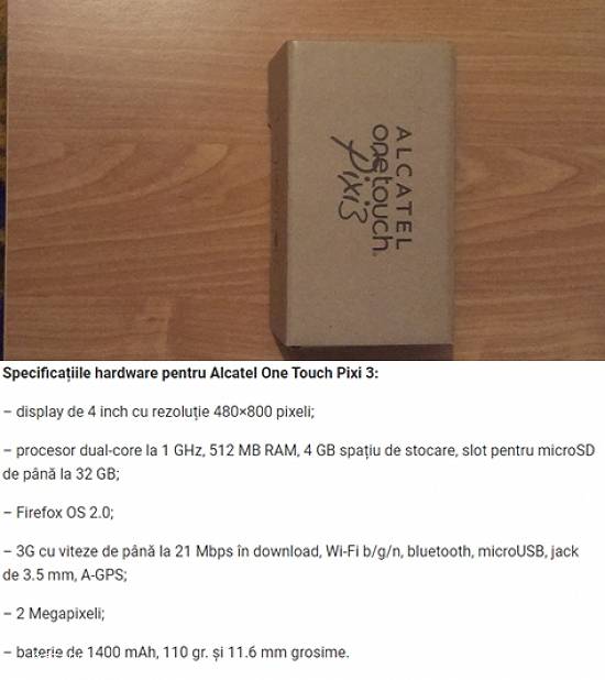 Alcatel One Touch Pixi3