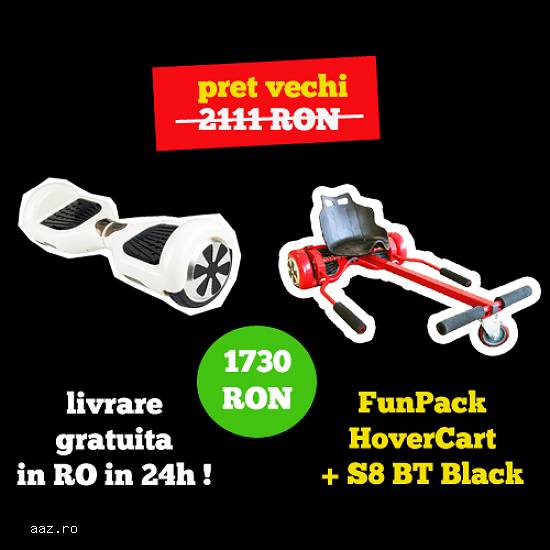 Hoverboard FunPack S8 BT + Hovercart