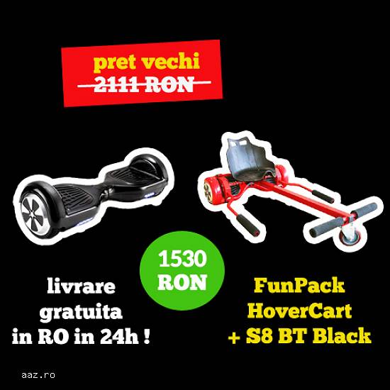 Hoverboard FunPack S8 BT + Hovercart