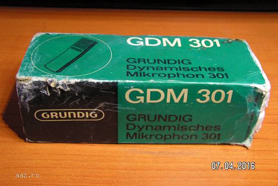 Grundig GDM301 Vintage Microphone 1968