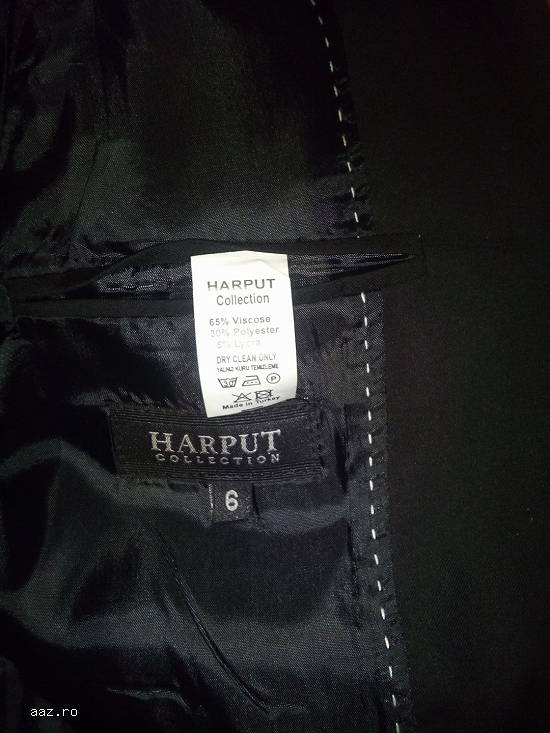 Costum Harput Collection,   negru,  4 piese,  pt băiețel de 6-7 ani