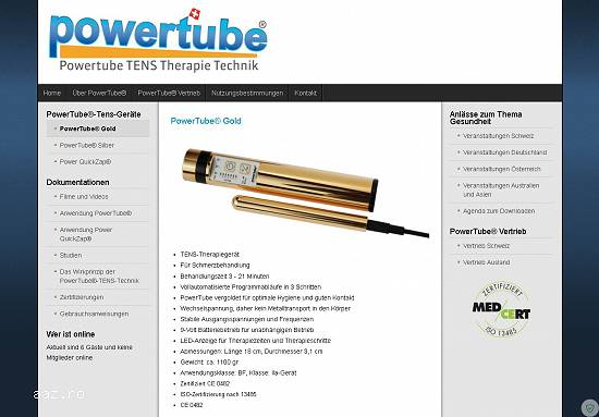 QuickZap Power Tube Gold TENS