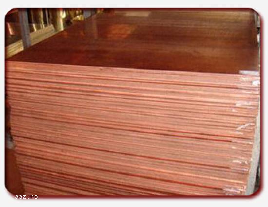 Tabla cupru 1x1000x2000mm