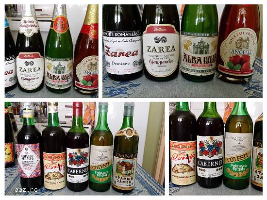 Vin foarte vechi,  rosu si alb,  plus 4 sticle sampanie,  din anii 1950-1980!!!
