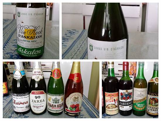 Vin foarte vechi,  rosu si alb,  plus 4 sticle sampanie,  din anii 1950-1980!!!