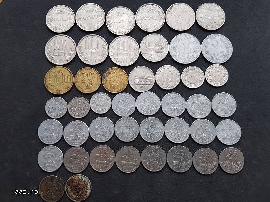 Bani foarte vechi,   monede straine si romanesti din diverse perioade