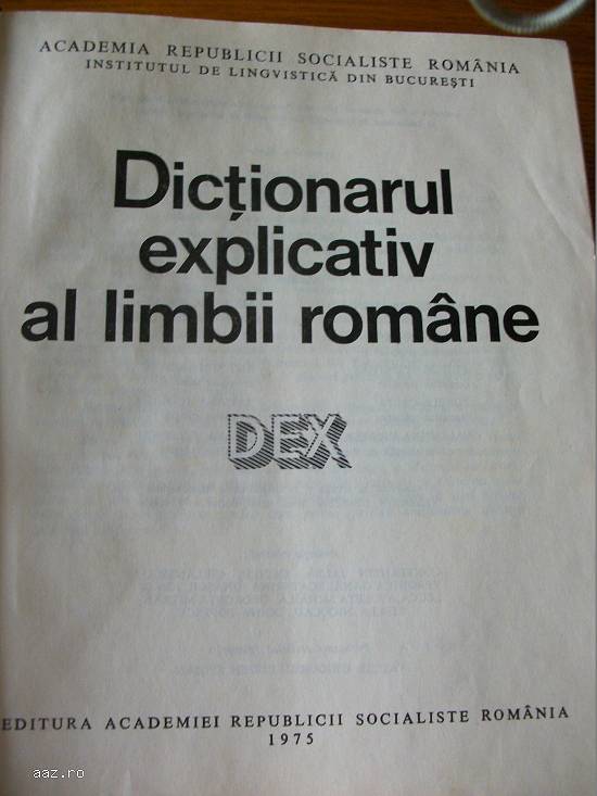 Dictionarul Explicativ al Limbii Romane DEX 1975