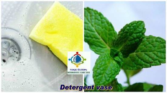 Detergent vase Bicarbonat si Menta