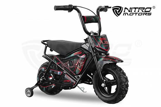 Motocicleta electrica pentru copii Eco Flee cu roti ajutatore+garante