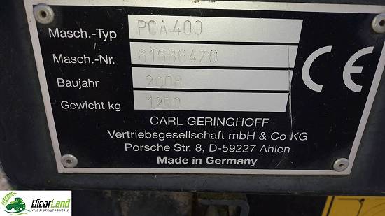 Heder de porumb pe 4 randuri cu tocator marca Geringhoff