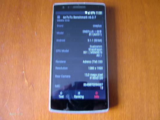 Smartphone Oneplus One 64GB,     3GB RAM