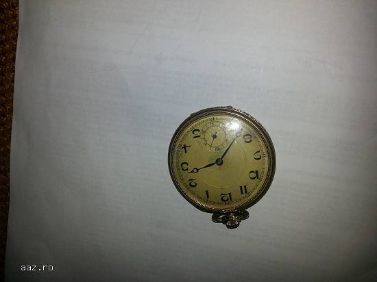 Ceas de buzunare placat cu aur  din anul 1870