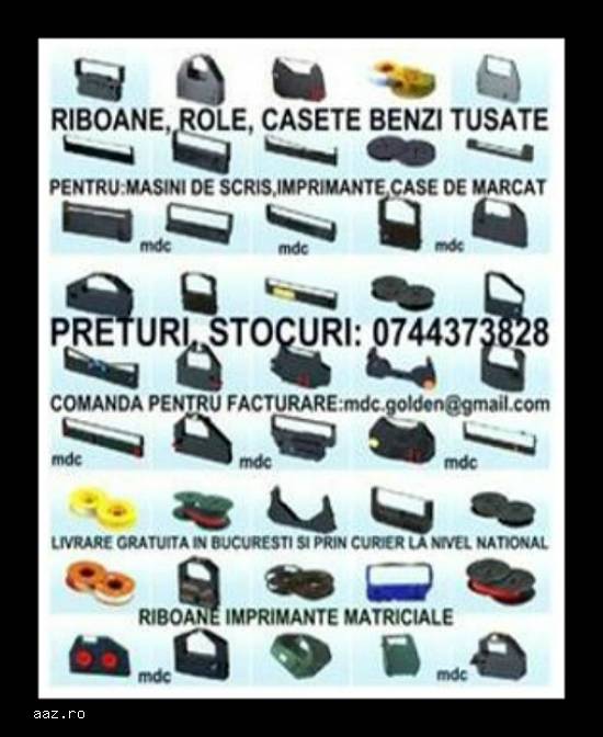 Cartus - ribon pentru imprimante si masini de scris .