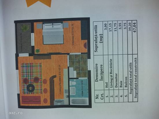 Vand garsoniere 39.20 metri 38600 euro